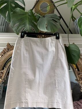 MaxMara Cream Pencil Skirt